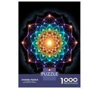 Puzzles pour Adolescents 1000 Pièces Rainbow Mandala Cosmic Puzzle pour Adolescents Course De Vitesse Manuelle Difficile Et Stimulant Jeu Amusant Et Stimulant pour Toute La Famille 70x50cm/1000pcs