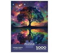 Puzzles pour Adolescents 1000 Pièces Rainbow Tree Reflection Art Print Puzzles pour Adultes, Jouets À Monter Soi-même, Analyse Et Logique, Activités Ludiques À La Maison, 52x38cm/1000pcs