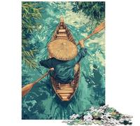Puzzles pour Adolescents 1000 pièces Ramer sur des eaux tranquilles Puzzles pour Adultes Vacances à la Maison Passer Le Temps Défi éducatif Amusant et soirée Jeux en Famille (38x52cm/1000pcs)