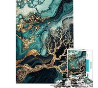 Puzzles pour Adolescents 1000 pièces Récif de Corail doré Puzzles pour Adultes Jeux Amusants Course de Vitesse Manuelle Interaction Parent-Enfant (Taille 50x75cm)