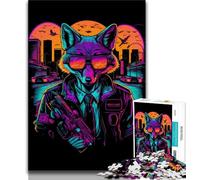 Puzzles pour Adolescents 1000 pièces Red Fox Torcher Gangster Puzzles pour Adolescents, Apprentissage éducatif est idéal comme Cadeau pour Toute la Famille (Taille 75x50cm)