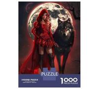 Puzzles pour Adolescents - 1000 Pièces Red Riding Hood Moonlit Adventure Puzzles pour Adolescents - Idéal pour S'amuser en Famille - Cadeau Original pour Un Anniversaire Ou Noël 70x50cm/1000pcs