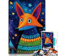 Puzzles pour Adolescents 1000 pièces Renard Portant Un Foulard, Jouets éducatifs, Jeux Anti-Stress, Collection d'artistes, Beaux-Arts 38x26cm