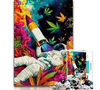 Puzzles pour Adolescents 1000 pièces Rêve d'astronaute, Analyse et Logique, avec pièces de Formes aléatoires entièrement emboîtables, pour Les Enfants de 14 Ans et Plus, 38x26cm