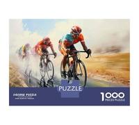Puzzles pour Adolescents 1000 Pièces Ride Faster, Win More Cycling Tips for Beginners Puzzle pour Adultes Jouets Anti-Stress Cadeau d'anniversaire Aide À Stimuler Le Cerveau 38x26cm/1000pcs