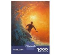 Puzzles pour Adolescents 1000 Pièces Riding The Waves Puzzles pour Adultes Jeux Relaxants Analyse Et Logique Difficulté Et Défi 70x50cm/1000pcs