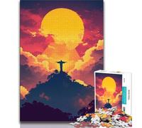 Puzzles pour Adolescents 1000 pièces Rio de Janeiro Brésil Christ 1000 pièces pour Adolescents, Jouets éducatifs et éducatifs, Jeux familiaux, Anniversaires et Cadeaux Uniques (Taille 38x26cm)