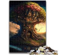 Puzzles pour Adolescents 1000 pièces Royaume des Contes de fées Jeu éducatif Défi Jouet Décoration Murale Cadeaux d'anniversaire et de Noël Uniques 26x38cm