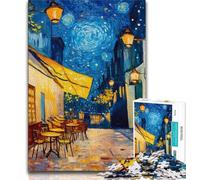 Puzzles pour Adolescents 1000 pièces Rues sous Le Ciel Nocturne, Aide Le Cerveau à exercer des Jouets addictifs pour cultiver la Patience Collection d'artistes, Beaux-Arts (75x50cm)