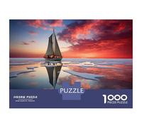 Puzzles pour Adolescents 1000 Pièces Sailboat Reflections on Water-1 Puzzles pour Adultes, Jouets À Monter Soi-même, Analyse Et Logique, Activités Ludiques À La Maison, 38x26cm/1000pcs