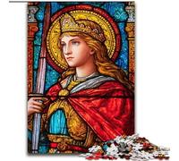 Puzzles pour Adolescents 1000 pièces Saint A Vitrail, pour et à partir de 14 Ans Jouets éducatifs d'apprentissage Jeux en Famille Cadeau d'anniversaire (Taille 50x75cm)