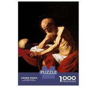 Puzzles pour Adolescents 1000 Pièces Saint Jerome in Penitence Puzzles pour Adultes Jeux Relaxants pour Toute La Famille Cadeaux Amusants pour Les Amis Et La Famille 38x26cm/1000pcs