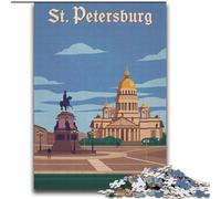 Puzzles pour Adolescents, 1000 pièces, Saint-Pétersbourg, Jeu Stimulant et Familial, Cadeaux du Père Noël Secret (38x52cm), 1000 pièces
