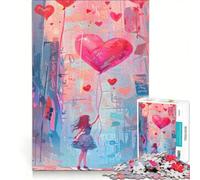 Puzzles pour Adolescents 1000 pièces Saint-Valentin Tout sur l'amour Jeux relaxants Difficile et Stimulant Chaque pièce est Unique 50x75cm