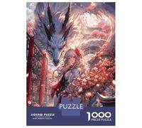 Puzzles pour Adolescents 1000 Pièces Sakura Anime Girl Dragon Puzzles pour Adultes, Jouets À Monter Soi-même, Analyse Et Logique, Activités Ludiques À La Maison, 70x50cm/1000pcs