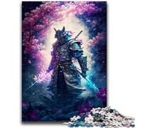 Puzzles pour Adolescents 1000 pièces Samouraï Japonais épique Jeu éducatif Familial Décoration Murale Cadeaux d'anniversaire et de Noël Uniques 50x75cm