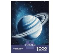 Puzzles pour Adolescents 1000 Pièces Saturn in Space Puzzle Jeux Relaxants Défi Difficile Activités Amusantes À La Maison 70x50cm/1000pcs