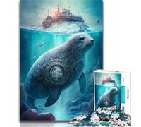 Puzzles pour Adolescents 1000 pièces Sceau Créatures imaginaires Puzzles pour Adolescents, Apprentissage éducatif est idéal comme Cadeau pour Toute la Famille (Taille 75x50cm)