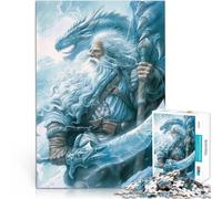 Puzzles pour Adolescents 1000 pièces Seigneur Dragon Blanc Séjour Anti-Stress pour Tuer Le Temps décoration Murale 75x50cm