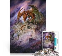 Puzzles pour Adolescents 1000 pièces Seigneur Dragon Jouets de Divertissement Familial est idéal comme Cadeau pour Toute la Famille 52x38cm