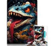 Puzzles pour Adolescents 1000 pièces Serpent coloré, Jeu Stimulant et Jeu Familial, Cadeau d'anniversaire, Cadeaux, Art Mural 38x26cm