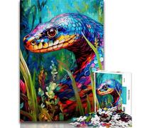 Puzzles pour Adolescents 1000 pièces Serpent coloré, Jouets éducatifs, Jeux Anti-Stress, Collection d'artistes, Beaux-Arts (75x50cm)