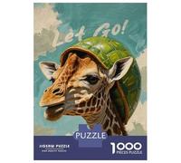 Puzzles pour Adolescents 1000 Pièces Shelled Giraffe Puzzles pour Adolescents, Jouet, Décoration Murale, Décoration Intérieure, Interaction Parent-Enfant 70x50cm/1000pcs