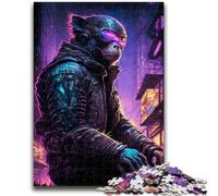Puzzles pour Adolescents 1000 pièces Singe Humain Difficile et Défi avec Affiche correspondante et Feuille de Questions pour Les 14 Ans 38x26cm