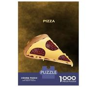 Puzzles pour Adolescents 1000 Pièces Slice of Pizza Puzzles pour Adultes Assemblage De Modèles De Puzzles Stimulants Amusant en Famille Et Soirée Jeux 70x50cm/1000pcs