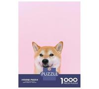 Puzzles pour Adolescents 1000 Pièces Smiling Shiba Inu Puzzles pour Adultes Jeux Relaxants pour Toute La Famille Cadeaux Amusants pour Les Amis Et La Famille 38x26cm/1000pcs