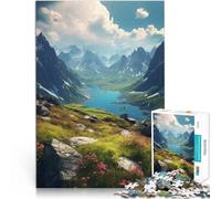Puzzles pour Adolescents 1000 pièces Sommets ensoleillés Défi Difficile pour soulager Le Stress Œuvre d'art 38x26cm