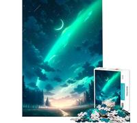 Puzzles pour Adolescents 1000 pièces sous l'aurore boréale Jeu Stimulant Jouet Anti-Stress Cadeau de Père Noël Secret (Dimensions 75x50cm)