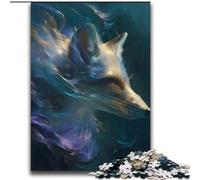 Puzzles pour Adolescents 1000 pièces Space Fox, Jeu éducatif, Jouet, décoration d'intérieur Unique et Cadeaux 38x52cm