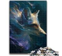 Puzzles pour Adolescents 1000 pièces Space Fox Jeu Stimulant et Jeu Familial Décoration Murale Cadeaux d'anniversaire et de Noël Uniques 50x75cm