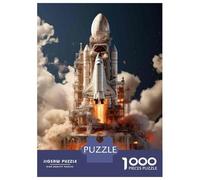 Puzzles pour Adolescents 1000 Pièces Space Shuttle Launch-1 Puzzles pour Adolescents - Améliorez Votre Mémoire pour Un Anniversaire Ou Noël - Jeu Au Design Magnifique 70x50cm/1000pcs
