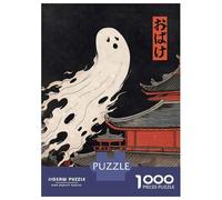 Puzzles pour Adolescents 1000 Pièces Spooky Ghost Yurei Obake Puzzle À Faire Soi-même, Jouet Anti-Stress, Interaction Parent-Enfant 38x26cm/1000pcs