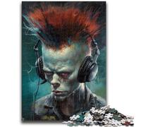 Puzzles pour Adolescents 1000 pièces Squelette Clown Aide Le Cerveau à exercer Jouets addictifs pour cultiver la Patience Convient aux Couples 50x75cm