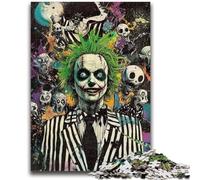 Puzzles pour Adolescents 1000 pièces Squelette Clown Jouets éducatifs Jeux de Famille Cadeau d'anniversaire, Cadeaux 50x75cm