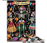Puzzles pour Adolescents 1000 pièces Squelette Mort-Vivant, Jouets éducatifs et éducatifs, Cadeaux d'anniversaire Uniques pour Les 14 Ans et Plus (Taille 50x75cm)