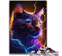 Puzzles pour Adolescents 1000 pièces Star Cat, Jouets de Divertissement Familial, Jeu éducatif pour Anniversaire, Noël, à partir de 14 Ans, 50x75cm