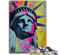 Puzzles pour Adolescents 1000 pièces Statue de la Liberté Jeu Stimulant et Jeu Familial idéal comme Cadeau pour Toute la Famille 50x75cm
