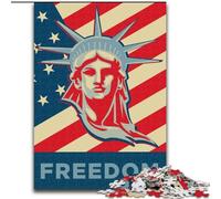 Puzzles pour Adolescents 1000 pièces Statue de la Liberté Jeux éducatifs Décoration de la Maison Idéal comme Cadeau pour Toute la Famille (50x75cm) 1000 pièces