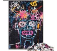 Puzzles pour Adolescents 1000 pièces, Style Basquiat, tête de Mort, éléphant, Jeu intellectuel, Cadeau d'anniversaire, décoration Murale pour Les 14 Ans et Plus (Taille 50x75cm)