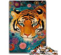 Puzzles pour Adolescents 1000 pièces, Style Japonais, Tigre, Difficile à compléter, mais Amusant et Humoristique, Jeu éducatif pour Anniversaire 26x38cm