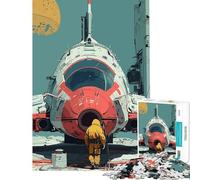 Puzzles pour Adolescents 1000 pièces sur l’évolution des vaisseaux spatiaux activités Amusantes à la Maison Jeu de Course de Vitesse à Main Jeux familiaux pour Les 14 Ans et Plus (50x75cm)