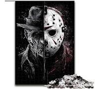 Puzzles pour Adolescents 1000 pièces sur Le thème des Films d'horreur Jouet éducatif et décompressant, idéal comme Cadeau pour Toute la Famille (Taille 50x75cm)