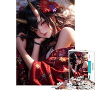 Puzzles pour Adolescents 1000 pièces Sweet Maiden Demon Relax Games Learning Educational Toys Cadeaux Secret Santa Découpe de précision (Dimensions 38x26cm)
