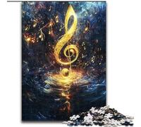 Puzzles pour Adolescents 1000 pièces Symboles musicaux colorés, Anti-Stress, défi Difficile, Cadeaux du Père Noël Secret pour Les 14 Ans et Plus (Taille 26x38cm)