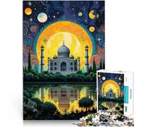 Puzzles pour Adolescents 1000 pièces Taj Mahal de l'Inde Entraînez Votre Cerveau et Vos Mains est idéal comme Cadeau pour Toute la Famille 26x38cm
