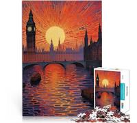 Puzzles pour Adolescents 1000 pièces Tamise, Angleterre, Royaume-Uni Jeux de détente Renforcer l'amour Entre Les Couples 52x38cm
